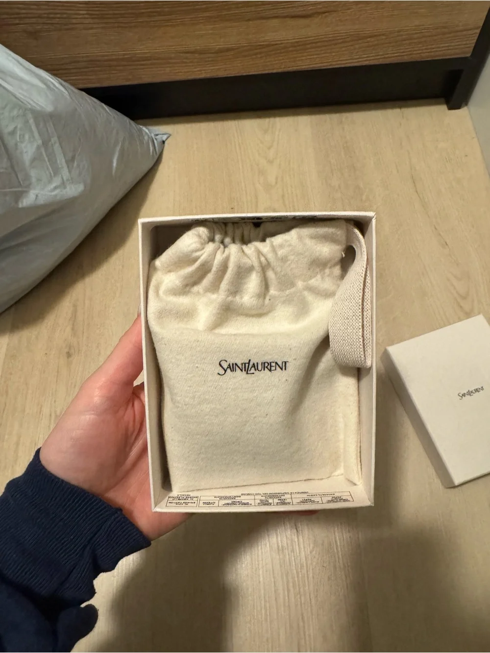 Saint Laurent Black Card Case with YSL Logo